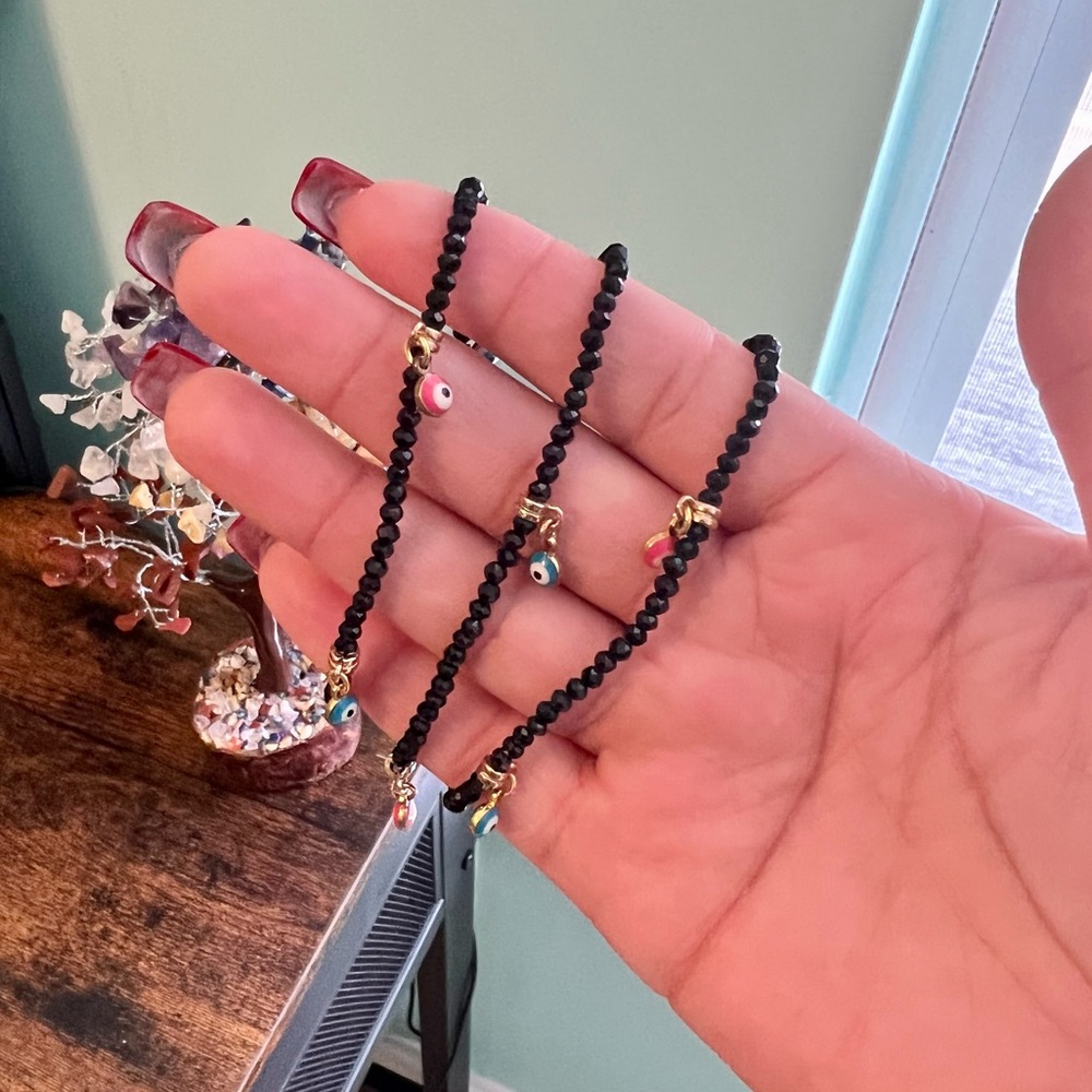 Evil Eye beaded bracelet. - Picture 3 of 4